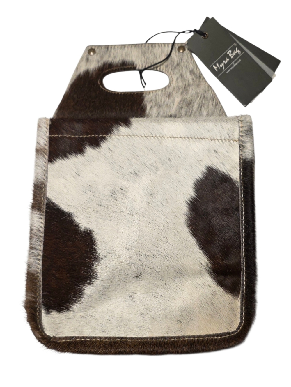 Myra Bag Carry Joy 6 Pack Beer Bottle Caddy Cowhide Leather Bar Accessories